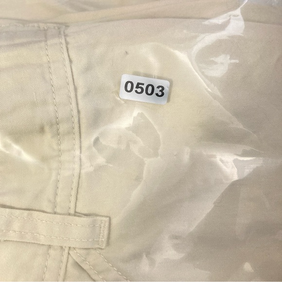 Uniqlo U Cream Beige Flat Front Pockets 100% Cotton Pants Women’s US 10 - Picture 16 of 16